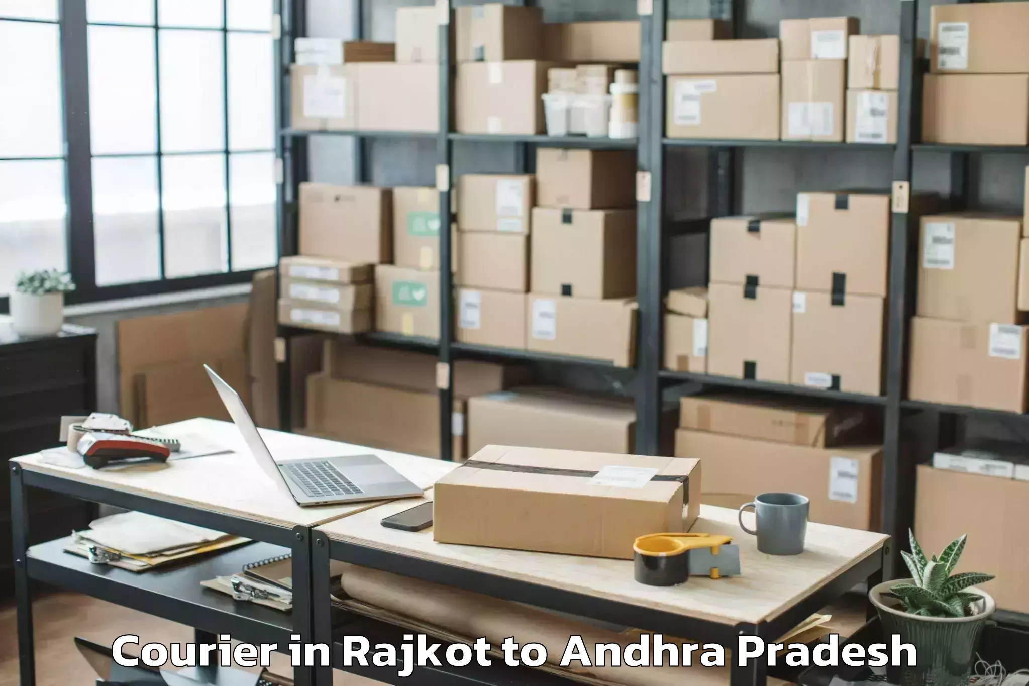 Efficient Rajkot to Vadlapudi Courier